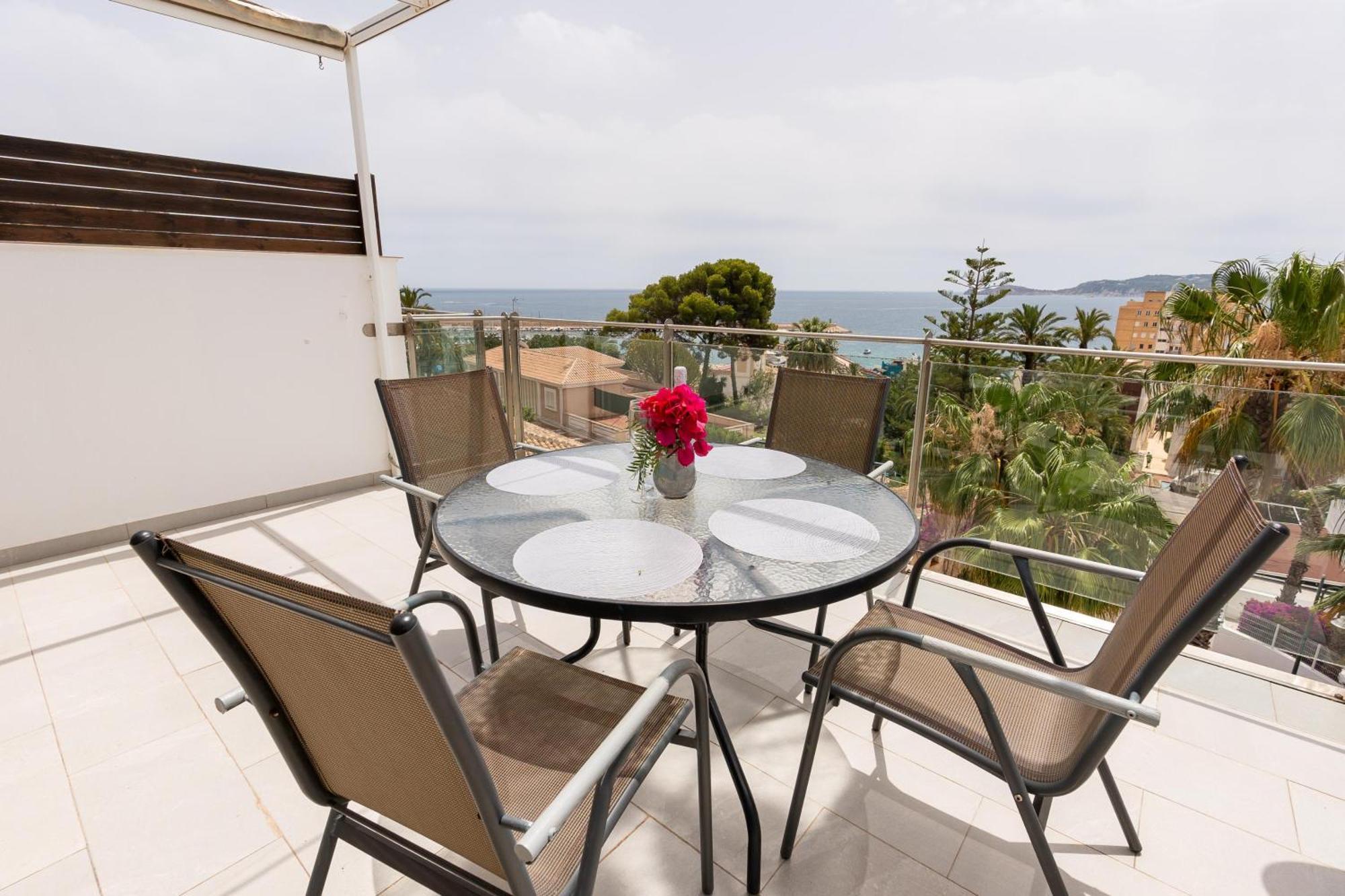 Villa Javea Port Townhouse With Amazing Sea Views & Communal Pool Exterior foto