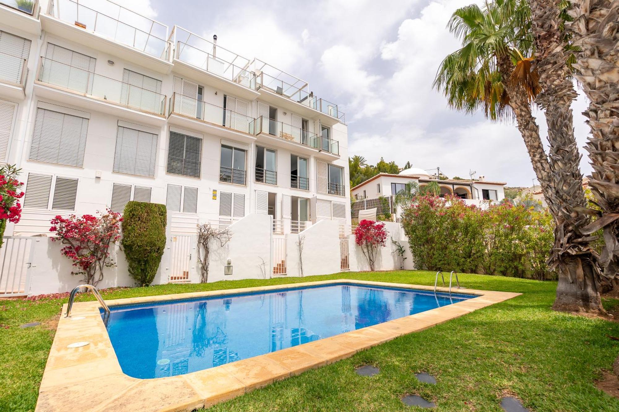 Villa Javea Port Townhouse With Amazing Sea Views & Communal Pool Exterior foto